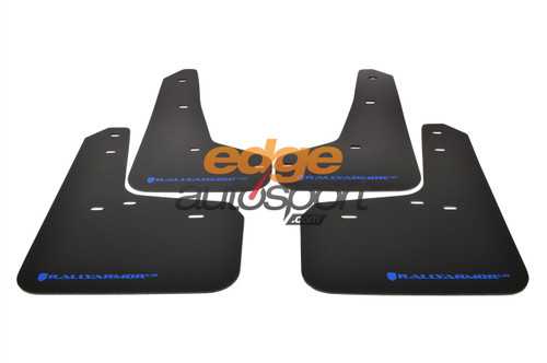 Rally Armor UR Mud Flaps Urethane BLACK w/ BLUE LOGO Ford Focus ST 2013 ...