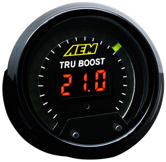 AEM X-Series Tru-Boost Controller Gauge w/ Boost Control Solenoid 80PSI 30-0352 AEM X-Series Tru-Boost Controller Gauge w/ Boost Control Solenoid 80PSI 30-0352