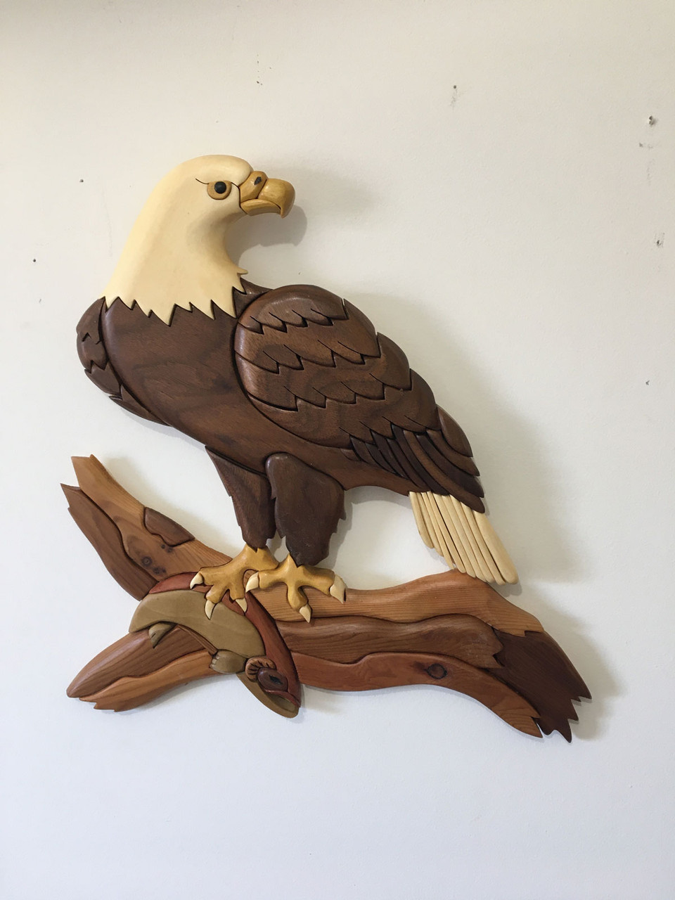 EAGLE WITH FISH INTARSIA PATTERN - PS Wood Machines eagle-with-fish-intarsia-pattern-ps-wood-machines