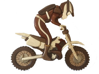 MOTOR CROSS BIKE INTARSIA PATTERN - PS Wood Machines