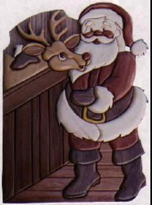 SANTA & RUDOLPH INTARSIA PATTERN