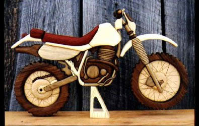 TRAIL BIKE INTARSIA PATTERN - PS Wood Machines
