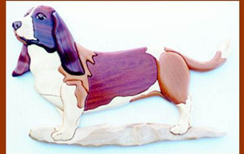 BASSET HOUND INTARSIA PATTERN