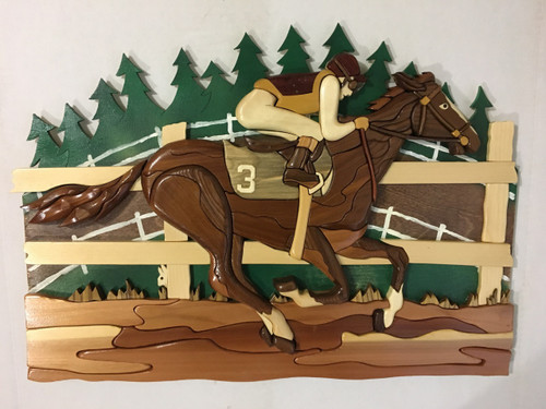 RACE HORSE Intarsia Pattern