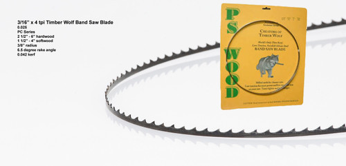 3/16" x 4PC Timber Wolf® Band Saw Blade