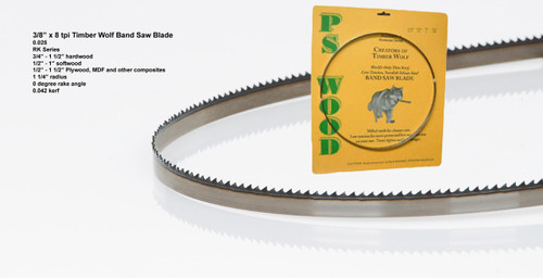 3/8" x 8RK Series Timber Wolf® band saw blade