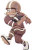 FOOTBALL PLAYER INTARSIA PATTERN