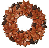 POINSETTIA WREATH INTARSIA PATTERN