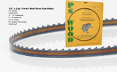 1/2" x 3PC Series Timber Wolf® band saw blades