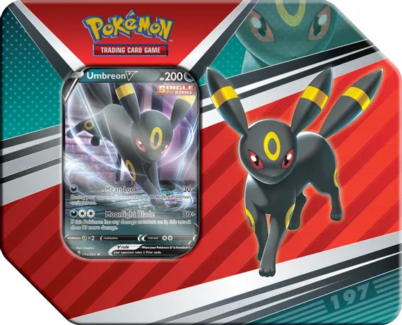 Pokemon TCG - V Heroes Tin - Umbreon - RetreatCost.com - Pokémon TCG &  Accessories