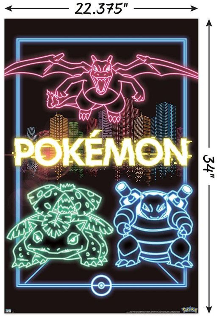 Poster Pokemon - Pikachu Neon