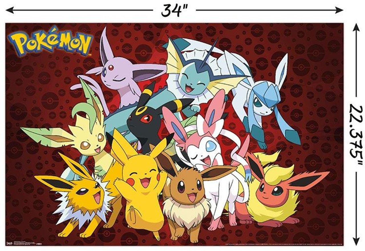 Pokemon - Evolving Skies - Poster Eevee Evolutions Eevolutions