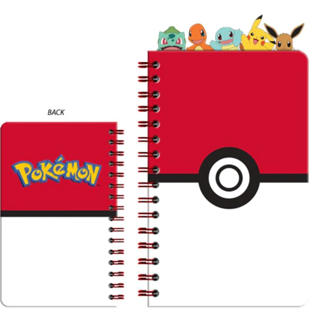 Pokemon Hard Cover Spiral Notebooks Pikachu