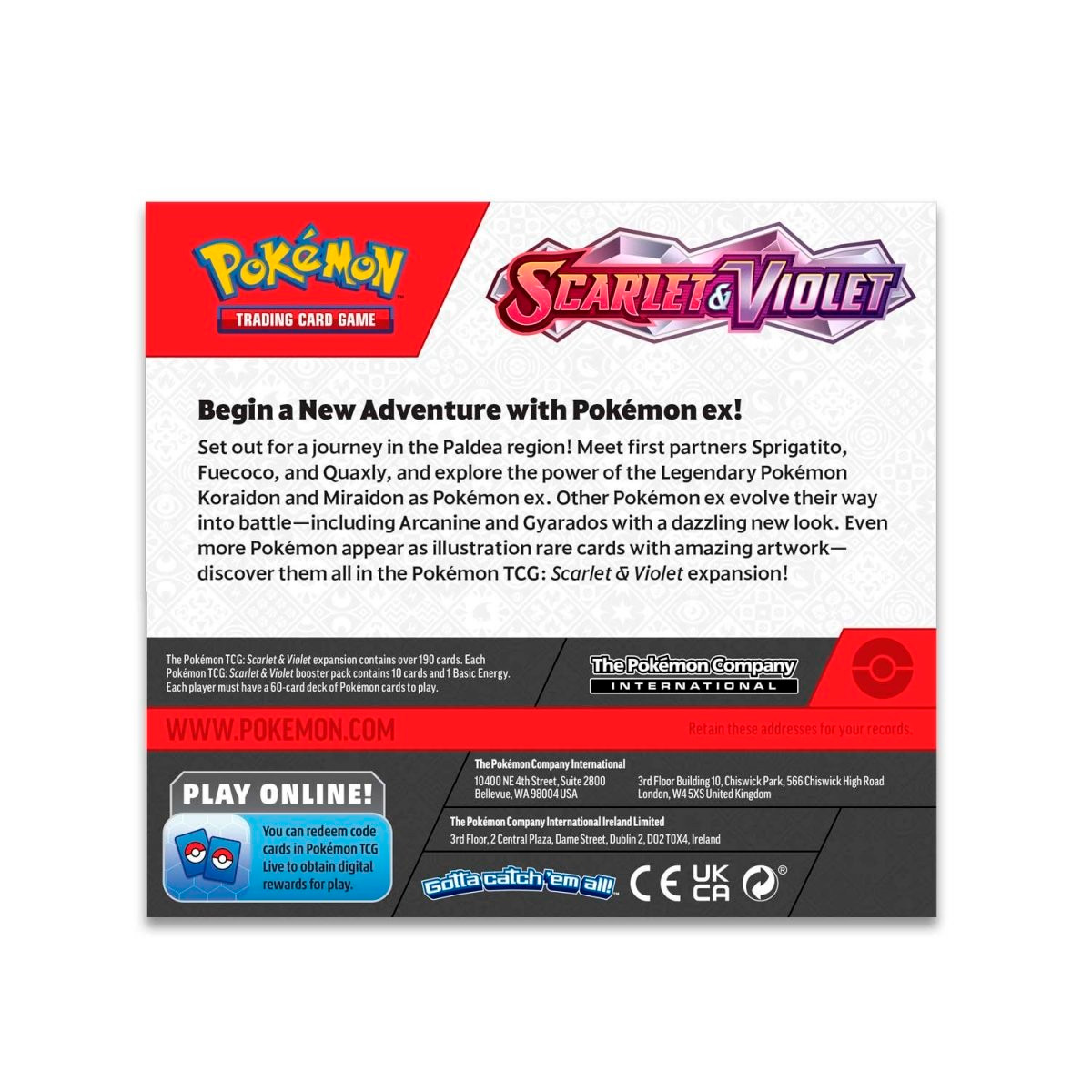 Pokemon Capture Box Pokémon - Booster Box - Scarlet & Violet Base Set
