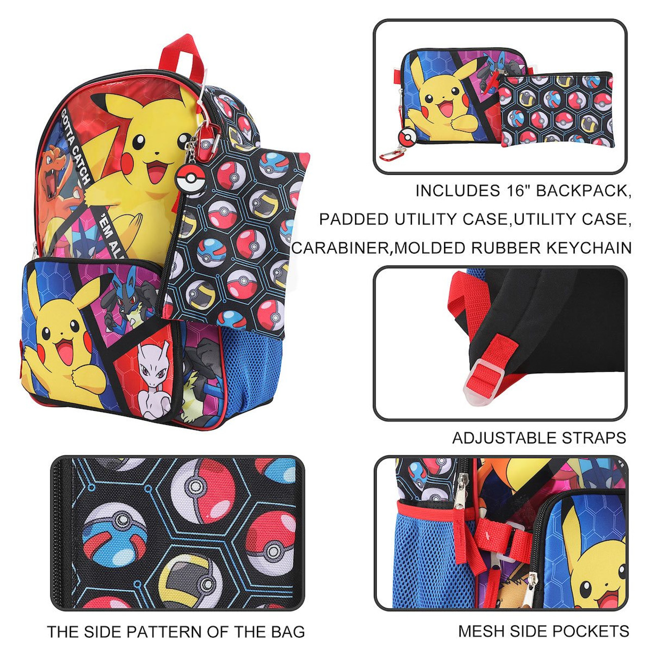 Mavin  2020 Pokemon Carry Case Playset Backpack With 25 Mixed Figures  Charizard Pikachu