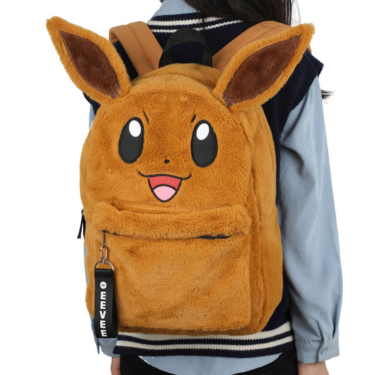 Eevee Fuzzy Plush Backpack / School Bag- SERIOUSLY SOFT!