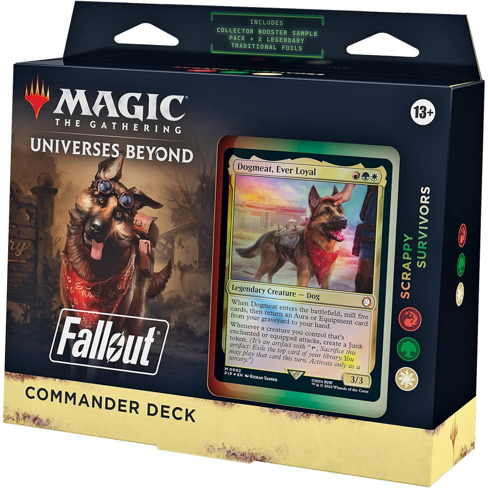 Magic: The Gathering Fallout Commander – Pack Con Los 4 Mazos Preconstruidos (Hail Caesar, Scrappy Survivors, Science! Y Mutant Menace)