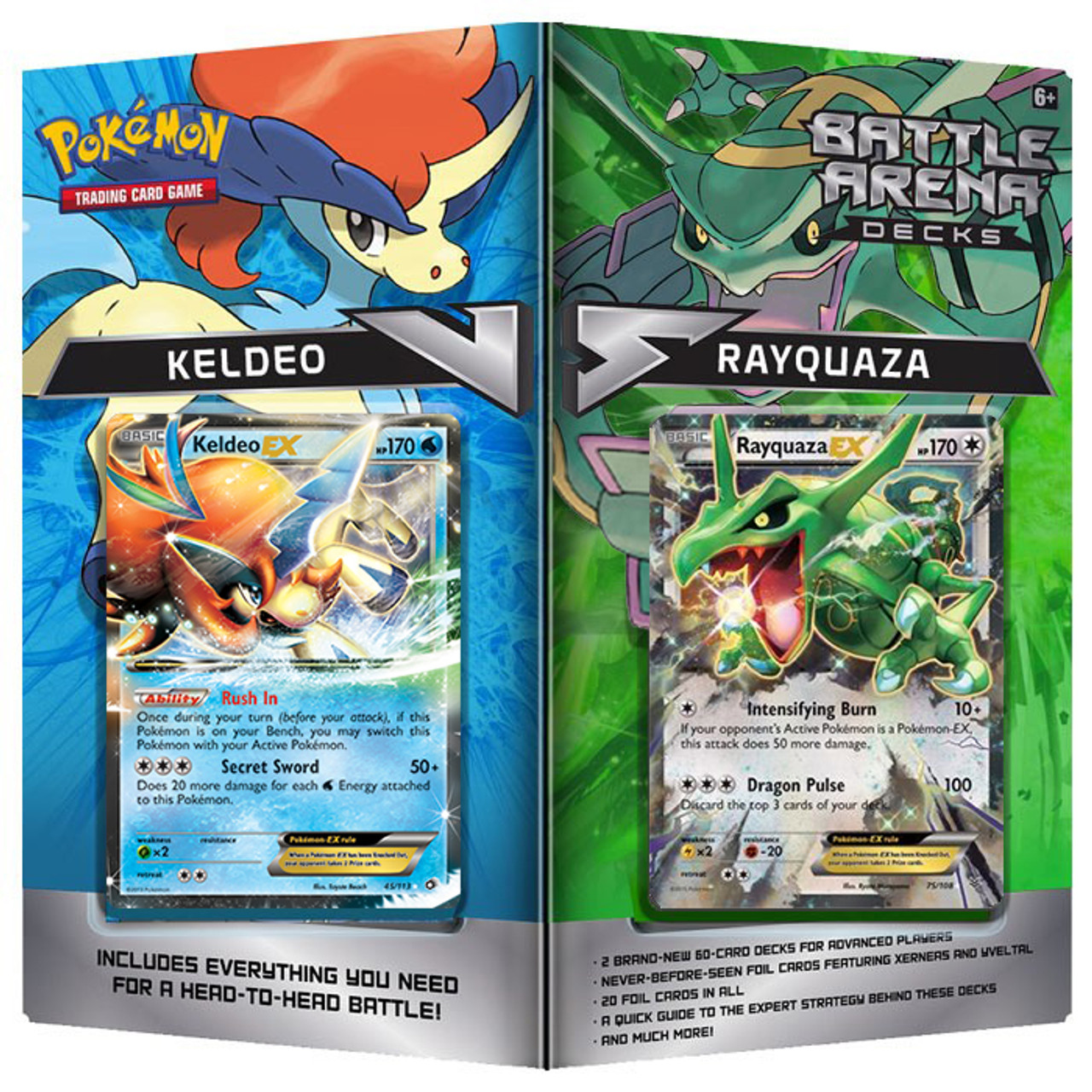 Pokemon TCG Battle Arena Decks ー Rayquaza vs Keldeo Pokemon Ultra Necrozma Battle Arena Deck Pokemon USA - ToyWiz