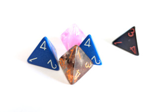 Dice - D4 - 4 Sided Die - Random