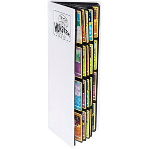 Monster Protectors: 8 Pocket Tower Binder: Matte White Monster Protectors: 8 Pocket Tower Binder: Matte White