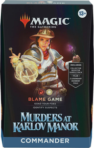 Murders at Karlov Manor Commander Deck - Blame Game Murders at Karlov Manor Commander Deck - Blame Game