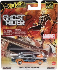 Hot Wheels Premium Marvel Ghost Rider Charger, Die-Cast Metal Car, Pop Culture Collection JBL81 Hot Wheels Premium Marvel Ghost Rider Charger, Die-Cast Metal Car, Pop Culture Collection JBL81