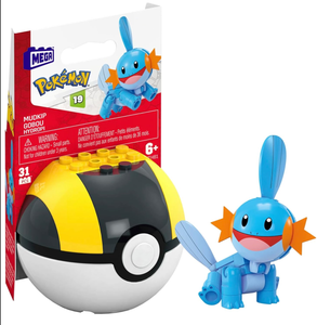 MEGA Pokémon Mudkip Building Toy Kit, Poseable Action Figure