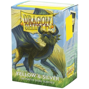 Dragon Shield - Matte Dual Sleeves - Yellow Silver