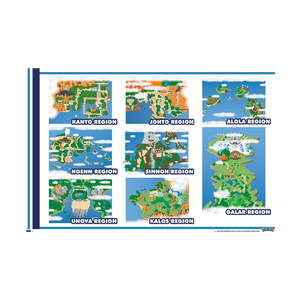 Pokémon - Map Grid Poster