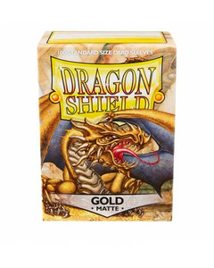 Dragon Shield - Gold - Matte - 100ct Card Sleeves