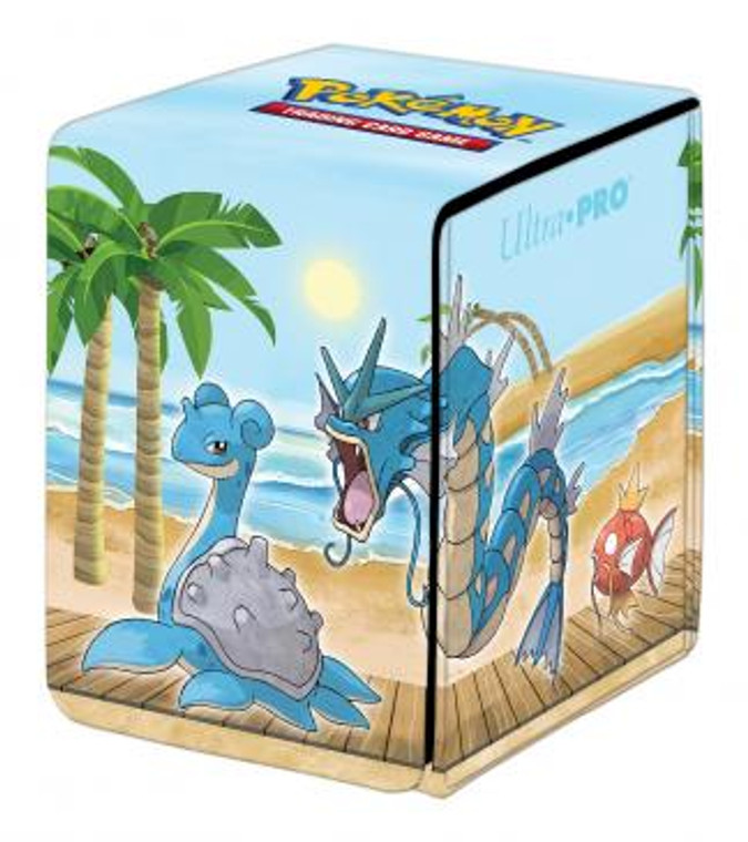 Ultra Pro - Gallery Series Seaside Alcove Flip Deck Box - Lapras, Gyarados, Magikarp