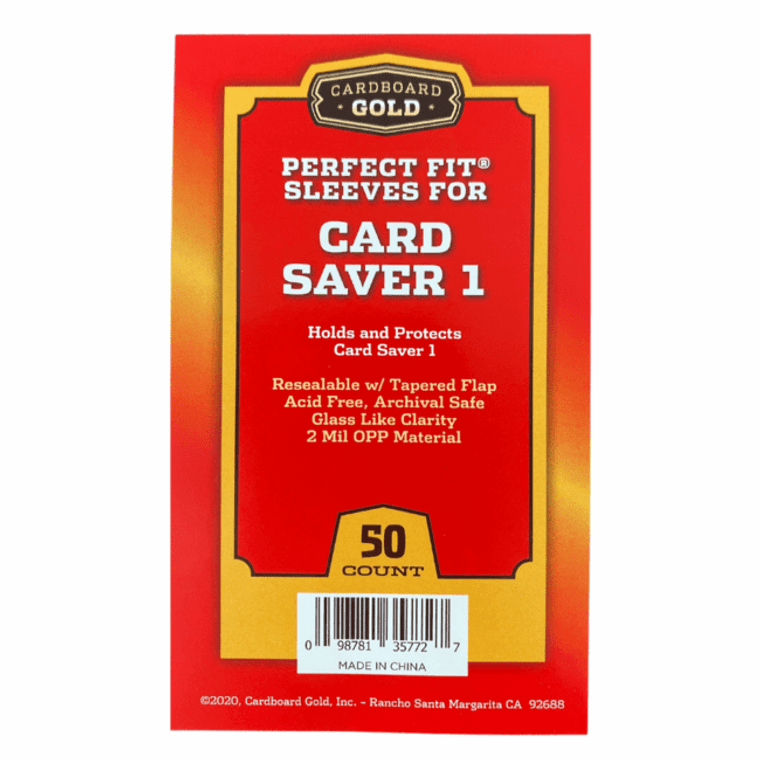 Cardboard Gold - Perfect Fit Sleeves - Card Saver 1