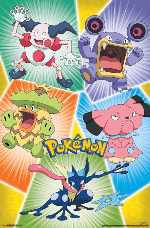Mr. Mime, Loudred, Ludicolo, Greninja, Snubbull Poster