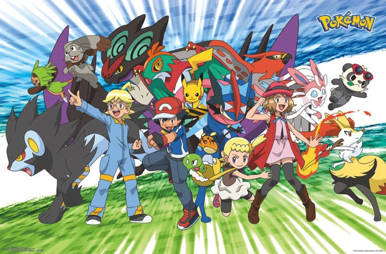 Traveling Party Pokémon Poster - Sylveon