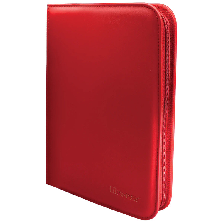 UltraPRO - VIVID 4 Pocket Zippered Pro Binder - Red