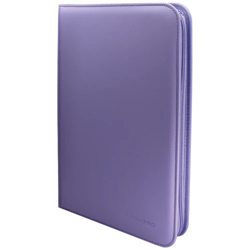 UltraPRO - VIVID 9 Pocket Zippered Pro Binder - Purple (Lilac)