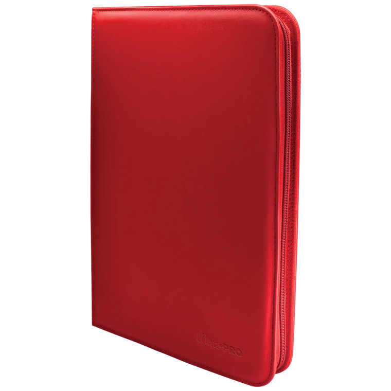 UltraPRO - VIVID 9 Pocket Zippered Pro Binder - Red