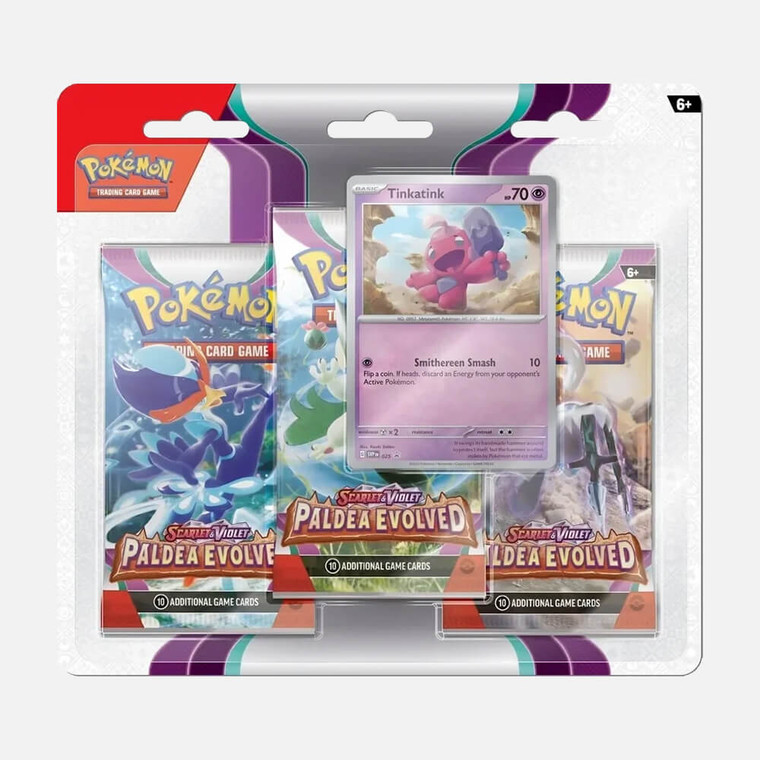 Pokemon TCG - Paldea Evolved - 3-Pack Blister - TinkaTink