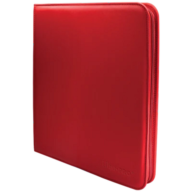 UltraPRO - VIVID 12 Pocket Zippered Pro Binder - Red