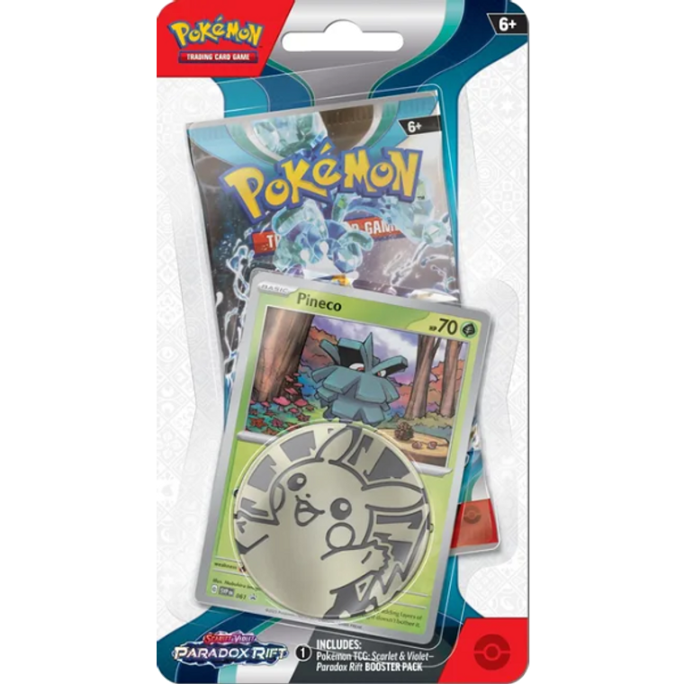 Pokemon TCG - Paradox Rift - Single Blister Pack w/ Coin