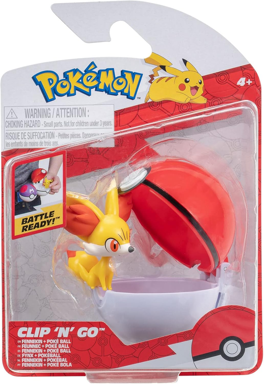 Jazwares: Pokemon Clip N Go Poke Ball: Fennekin Jazwares: Pokemon Clip N Go Poke Ball: Fennekin