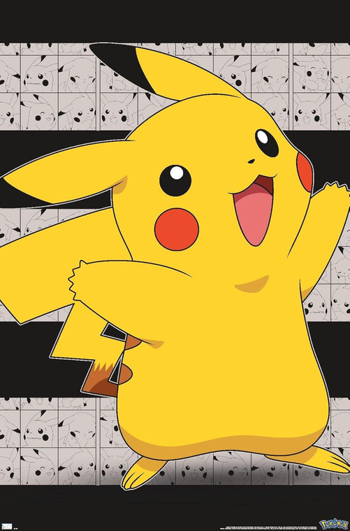 Pikachu Open Arms Wall Poster 34L x 22W