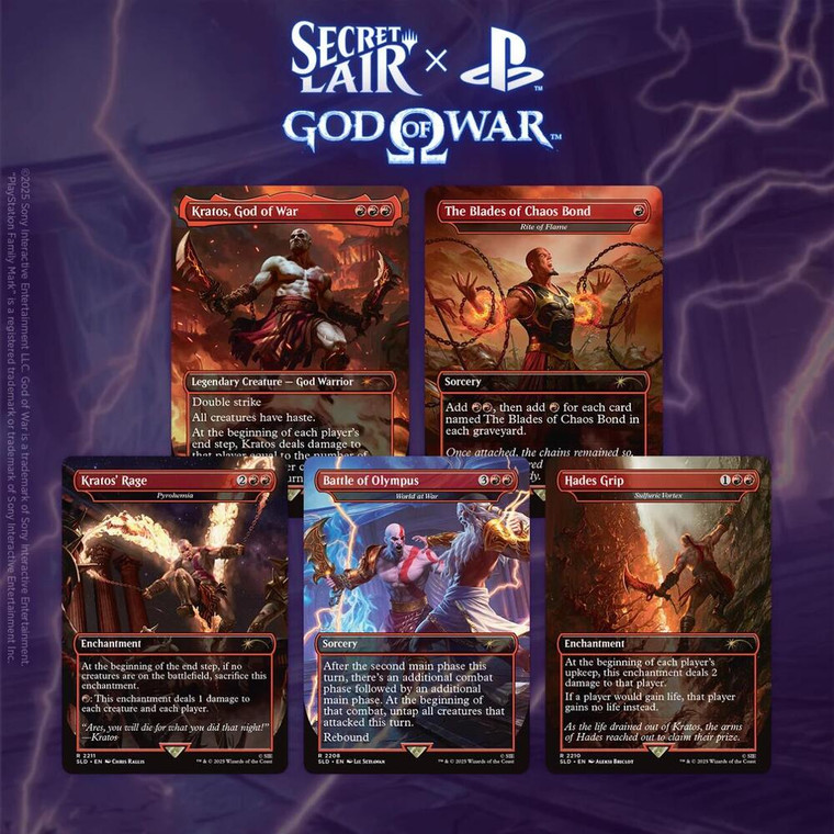 Magic: The Gathering - Secret Lair x Playstation (God Of War Greek)