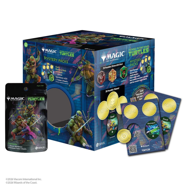 Sirius Dice - Dice Treasure Packs - TMNT Spindown