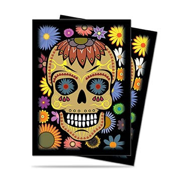Ultra Pro - Deck Protector Sleeves - Dia De Los Muertos Yellow Skull