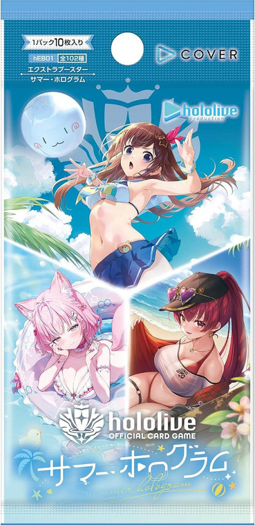 Hololive OCG Japan - Summer Hologram - Booster Pack (hEB01)