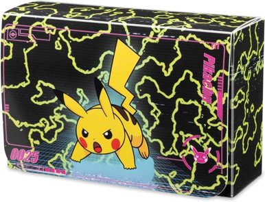 Centro Pokémon Deck Box Doppia Pikachu Power Grid - Contenitore Per Mazzi Con Chiusura Magnetica, 3 Divisori, Spazio Per 2 Mazzi Protetti, 17,7x2,7x18,7 Cm