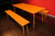 Orange air benches and air table Orange air benches and air table