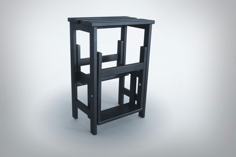 Stool Ladder Black