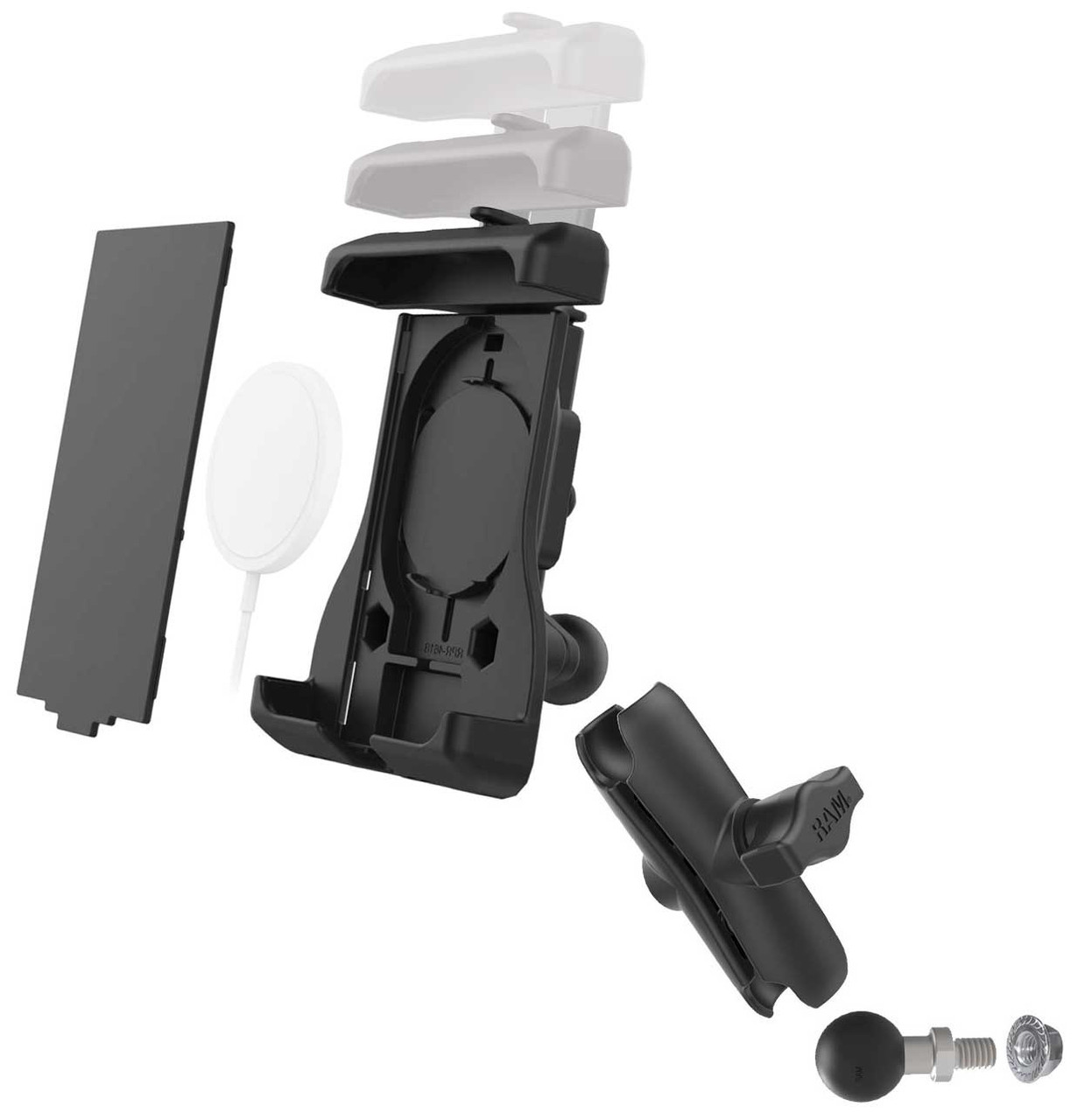 Yoke 10 Nut Cap Mount & Quick Grip XL Holder for iPhone 6S Plus (5.5) fits Honda Motorcycles (sku 52111)